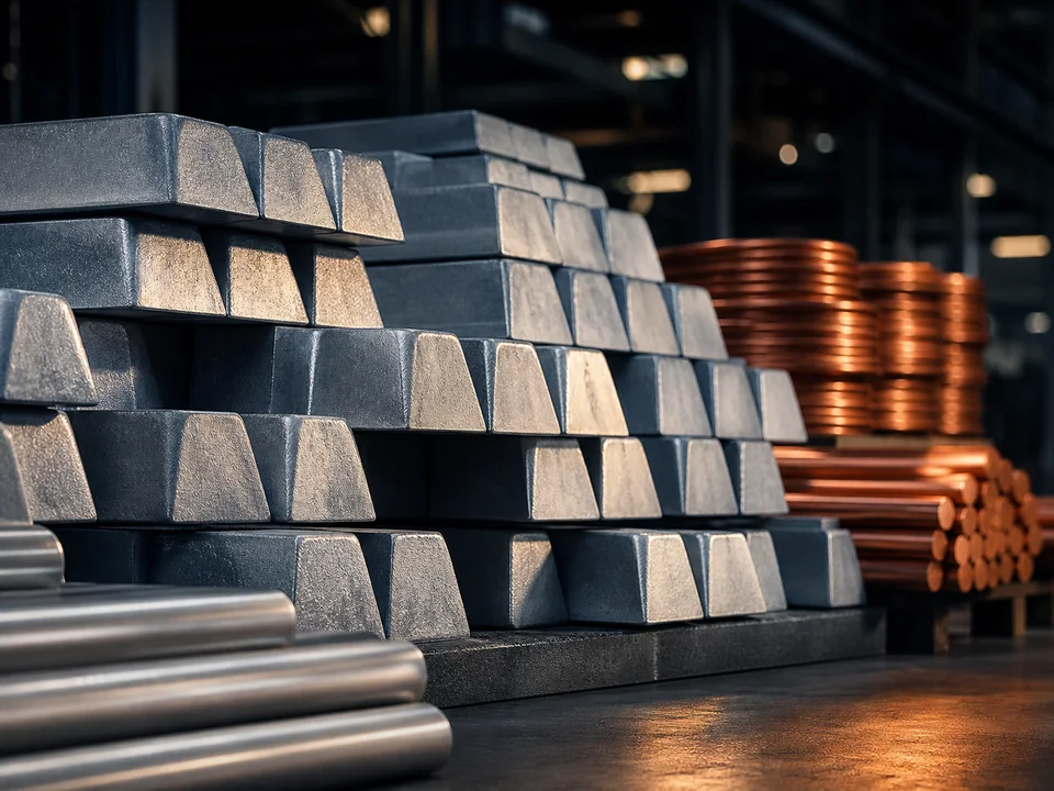 Non-ferrous aluminium ingots and copper products