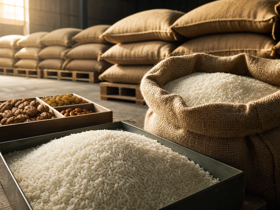 Agricultural commodities prepared for international food trade